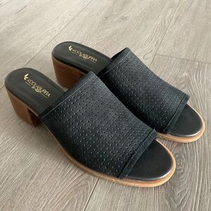 KOOLABURRA by UGG Raychel Slide Black Suede Upper Size 10 NWOT